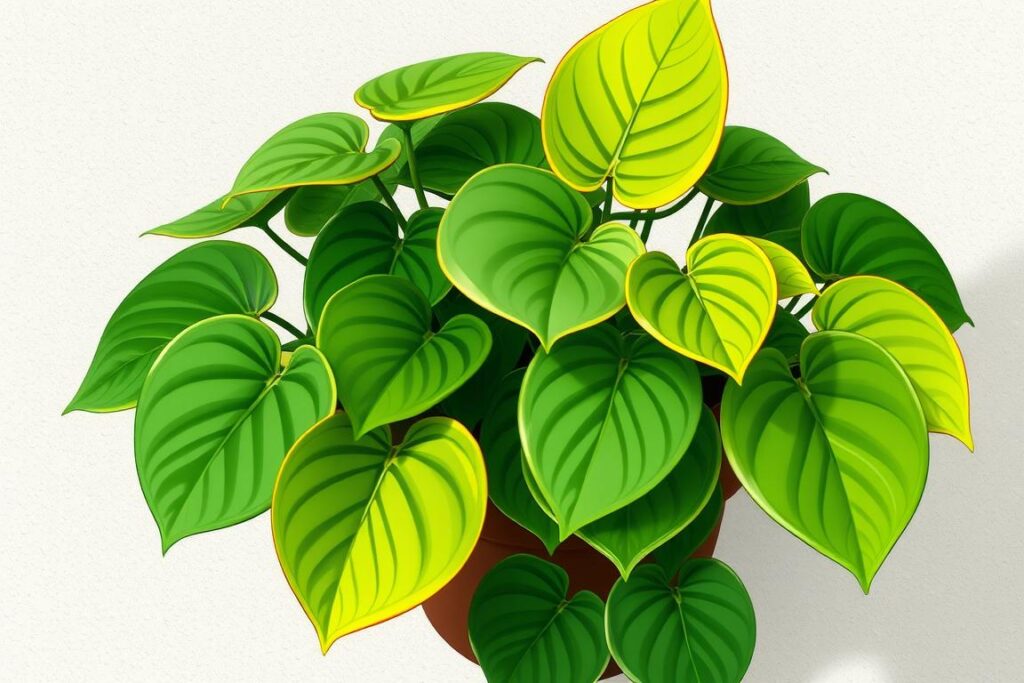 Generiere ein Bild von Efeutute (Epipremnum aureum) Generiere ein Bild von Efeutute (Epipremnum aureum)