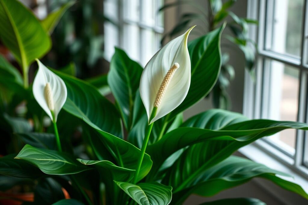 Generiere ein Bild von Einblatt (Spathiphyllum) Generiere ein Bild von Einblatt (Spathiphyllum)