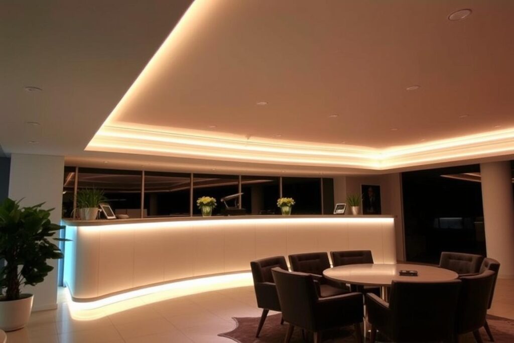 Regalbeleuchtung mit LED-Strips Regalbeleuchtung mit LED-Strips